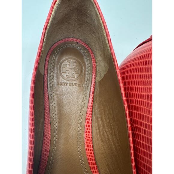 Tory Burch 11158597 Mellon Mini Miller Matte Micro Tejus Print Flats - Size 8M - Picture 3 of 5